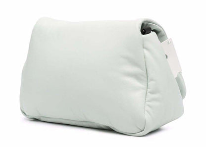 OFF-WHITE Nailed Slouchy 30 Clutch White/Black
