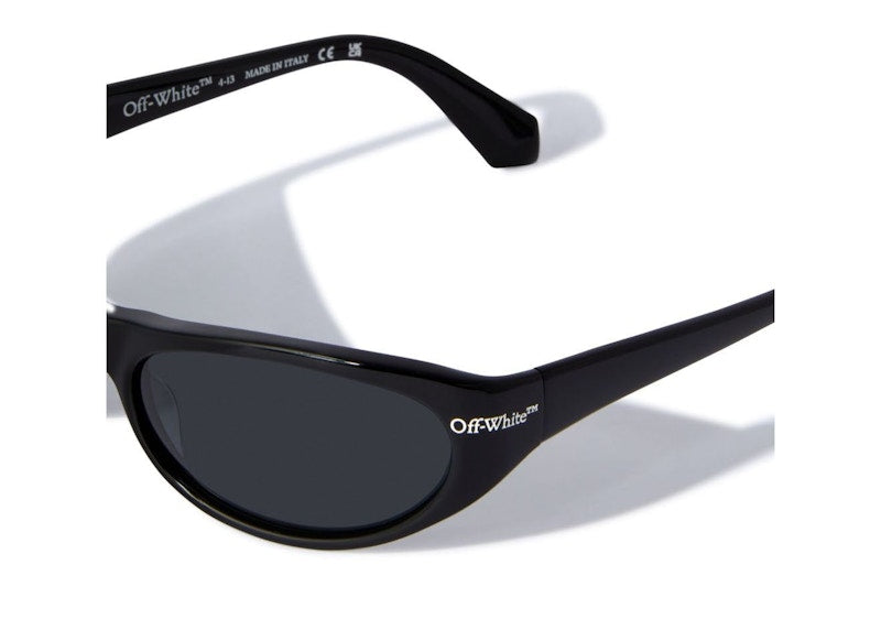 OFF-WHITE Napoli Oval Sunglasses Black (OERI094F23PLA0011007)