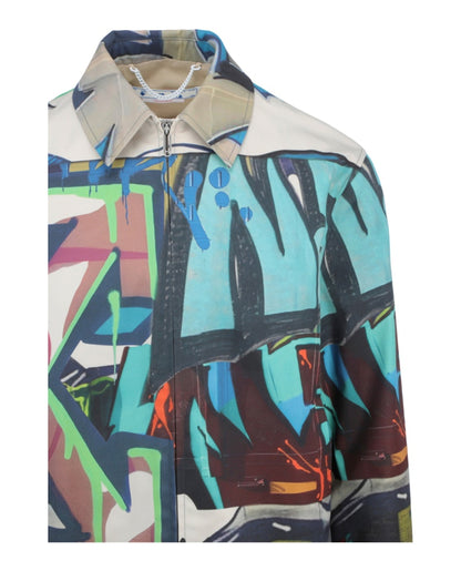 OFF-WHITE Neen Allover Harrington Jacket Multi