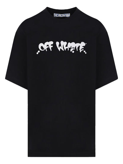 OFF-WHITE Neen Graffiti OW Logo T-Shirt Black/Multi