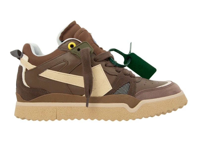 OFF-WHITE New Sponge Mid Top Brown Beige