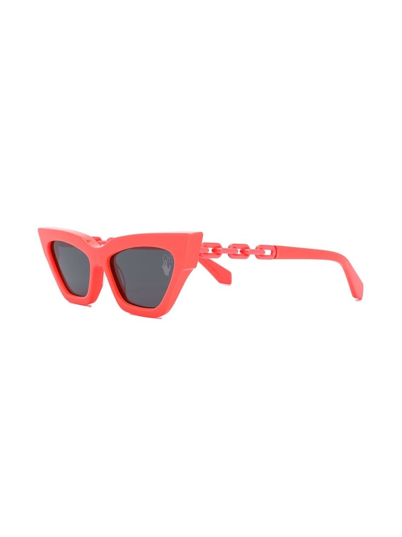 OFF-WHITE Nina Cat Eye Sunglasses Orange (OWRI021F20PLA0016603)