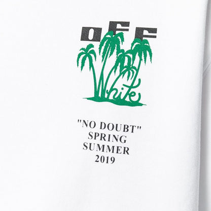 OFF-WHITE No Doubt Palm Tree Graphic Sweatshirt White/Multicolor