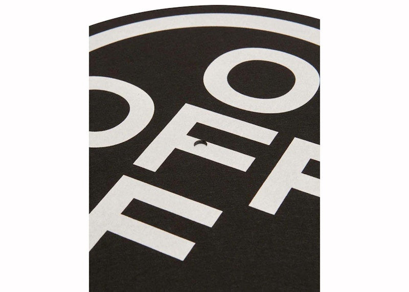 OFF-WHITE OFF Cross Vinyl Slipmat Set Black