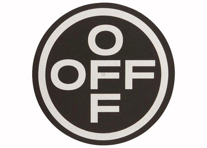 OFF-WHITE OFF Cross Vinyl Slipmat Set Black