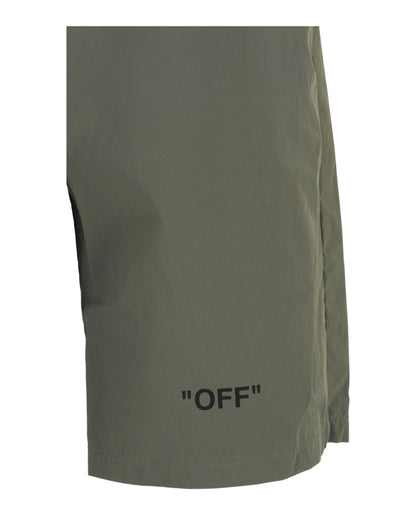 OFF-WHITE OFF Out of Water Shorts Green