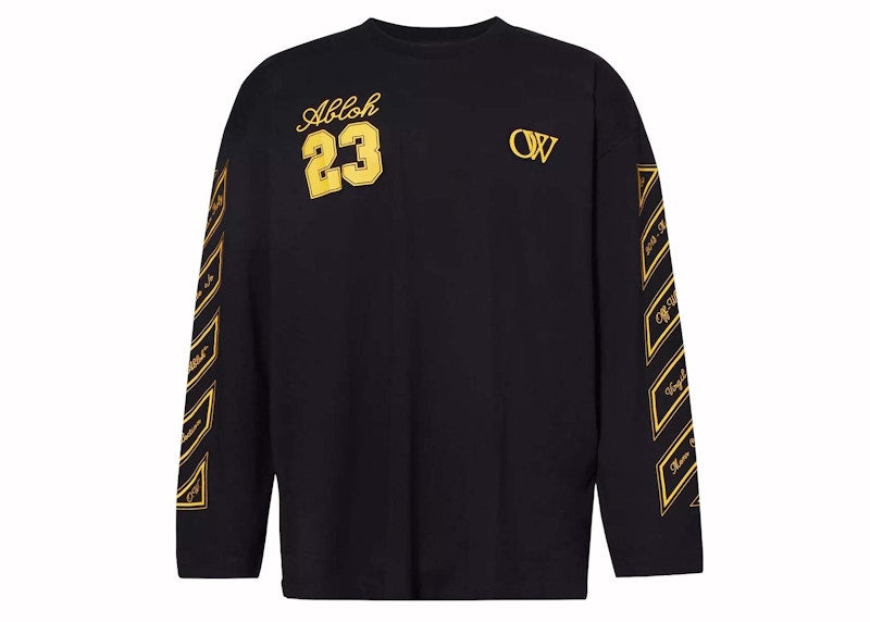 OFF-WHITE OW 23 Wide L/S Tee Black/Gold Fusion