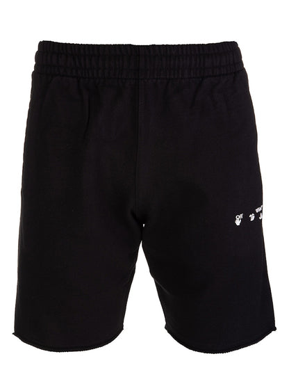 OFF-WHITE OW Logo Sweat Shorts Black/White FW21