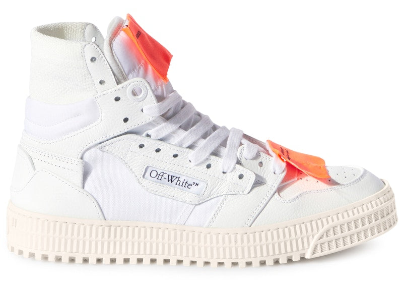 OFF-WHITE Off Court 3.0 Leather White White Orange (Thin Medial Logo)