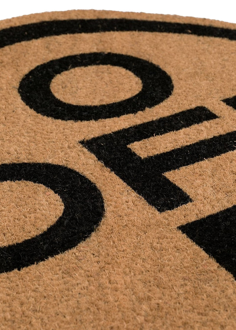 OFF-WHITE Off Doormat Beige Black