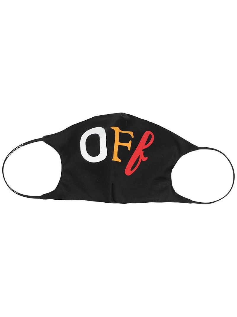OFF-WHITE Off Logo Face Mask Black/Orange/Red
