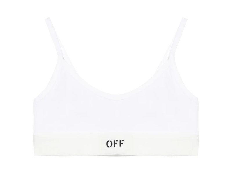 OFF-WHITE Off Rib Bralette White/Black