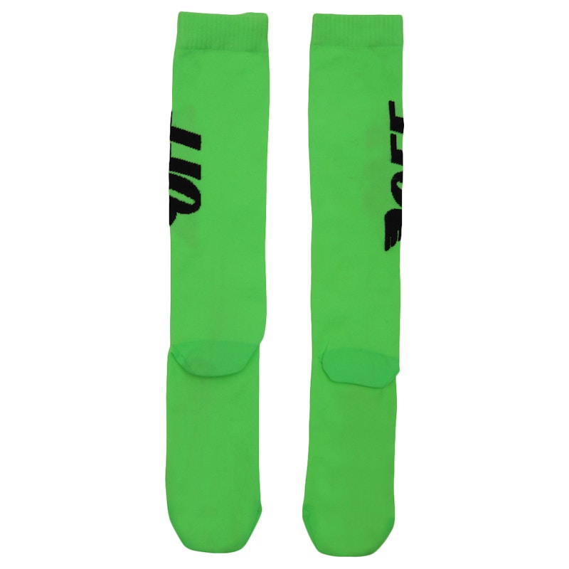 OFF-WHITE Off Wings Socks (SS19) Green/Black