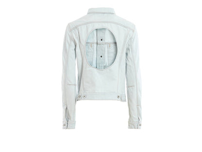 OFF-WHITE Open Back Denim Jacket Light Blue