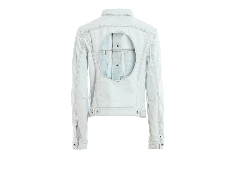 OFF-WHITE Open Back Denim Jacket Light Blue