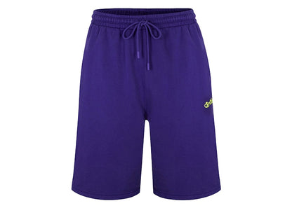 OFF-WHITE Opposite Arrow Skate Sweatshort Purple/Lime