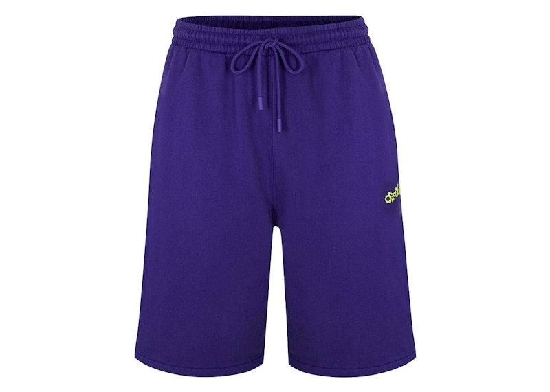 OFF-WHITE Opposite Arrow Skate Sweatshort Purple/Lime