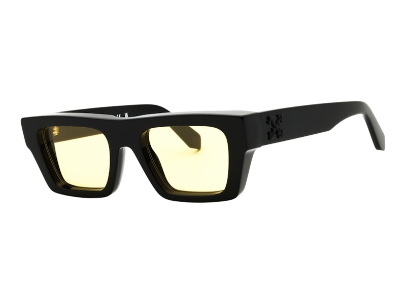 OFF-WHITE Oregon Sunglasses Black Yellow (OERI145S25PLA0011018)