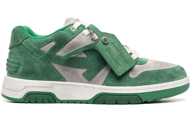 OFF-WHITE Out Of Office Low-Top Sneaker Green Grey