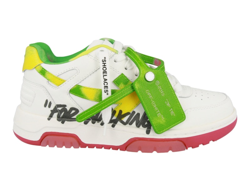 OFF-WHITE Out Of Office OOO "For Walking" Low Tops White Multicolor (Women's)
