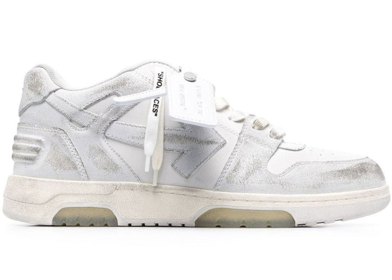 OFF-WHITE Out Of Office OOO Low Distressed Vintage White