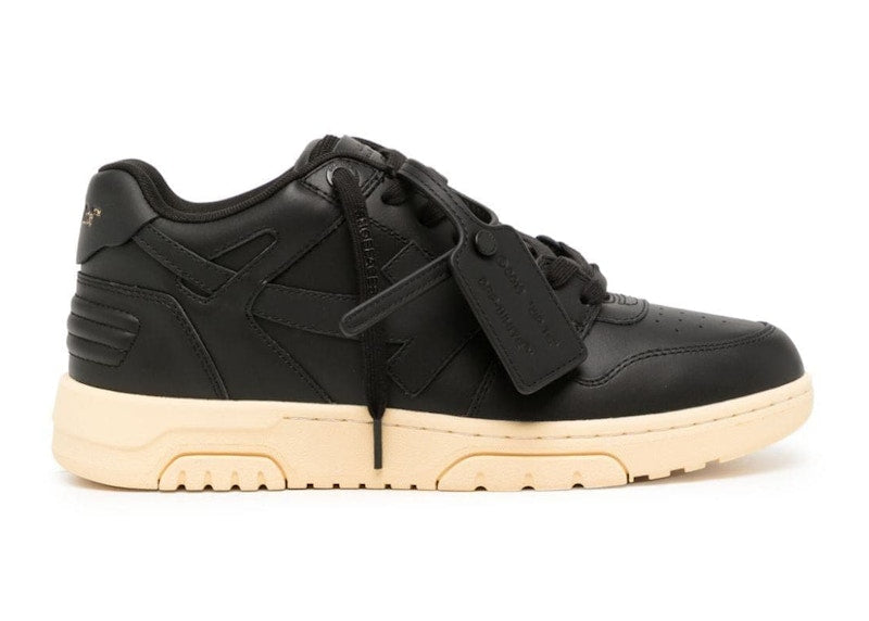 OFF-WHITE Out Of Office OOO Low Tops Black Gum
