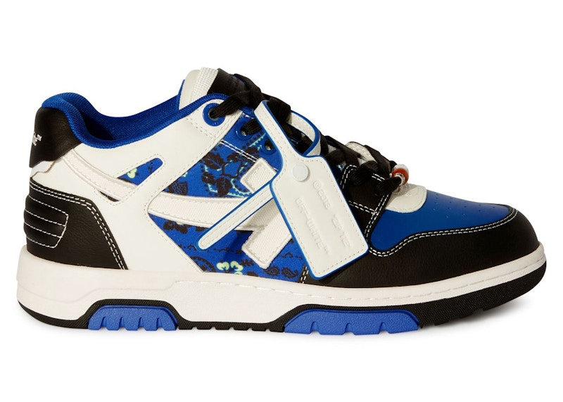 OFF-WHITE Out Of Office "OOO" Low Tops Blue Bandana
