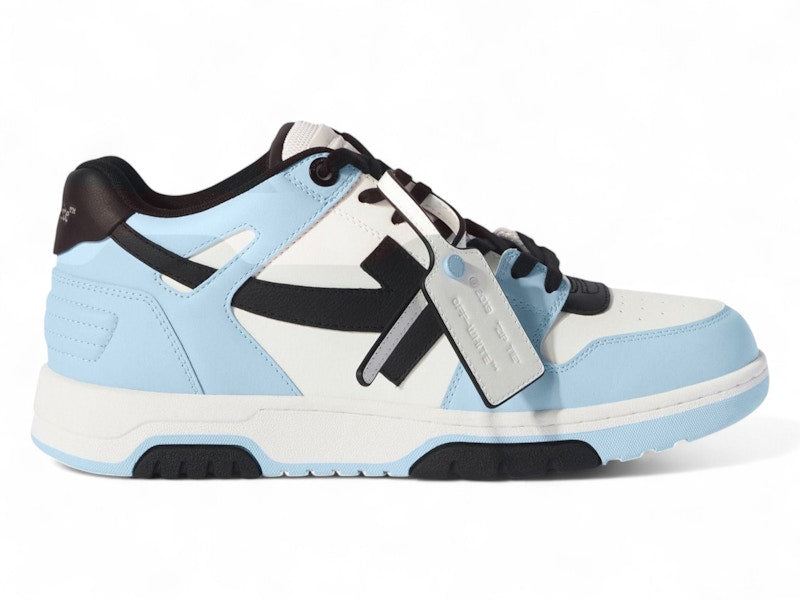 OFF-WHITE Out Of Office OOO Low Tops Sky Blue Black