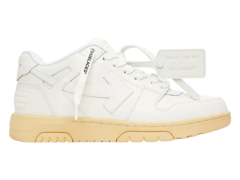 OFF-WHITE Out Of Office OOO Low Tops White Beige Sole