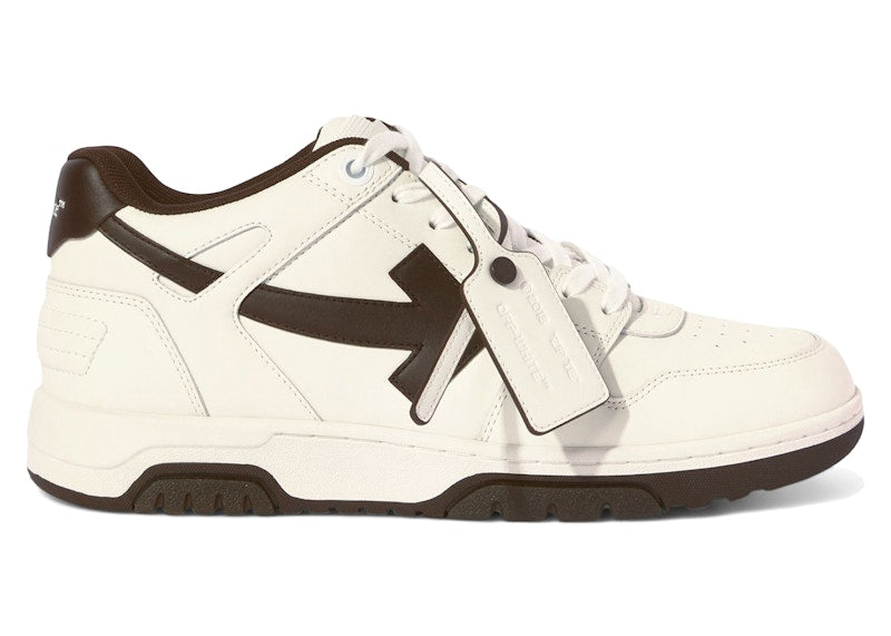 OFF-WHITE Out Of Office "OOO" Low Tops White Chocolate