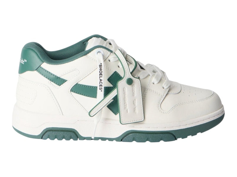 OFF-WHITE Out Of Office OOO Low Tops White Green FW25