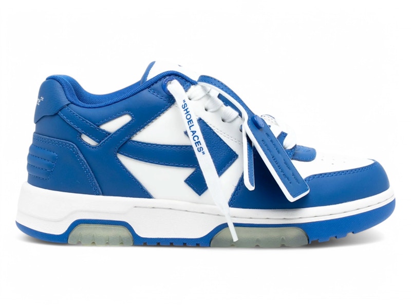 OFF-WHITE Out Of Office OOO Low Tops White Navy Blue (Women's)