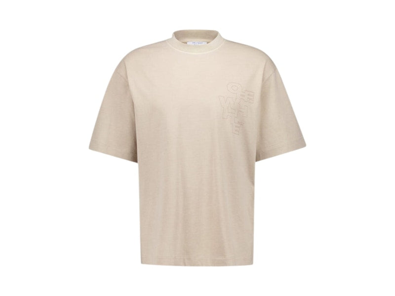 OFF-WHITE Outline Arrow Skate T-shirt Beige