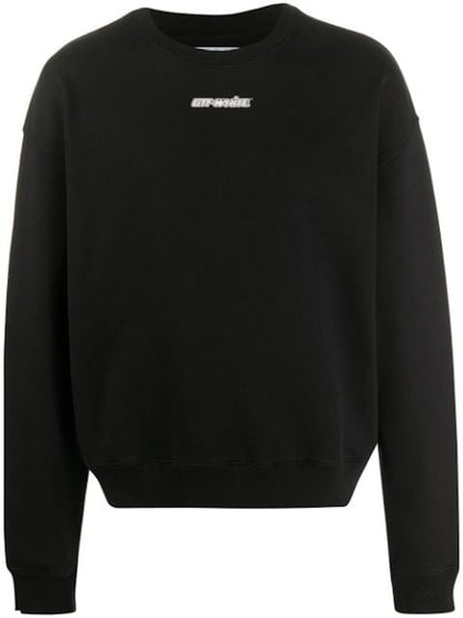 OFF-WHITE Oversize Fit Marker Arrows Crewneck Sweatshirt Black/Blue