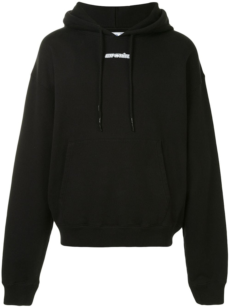 OFF-WHITE Oversize Fit Marker Arrows Hoodie Black/Blue