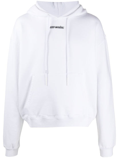 OFF-WHITE Oversize Fit Marker Arrows Hoodie White/Blue