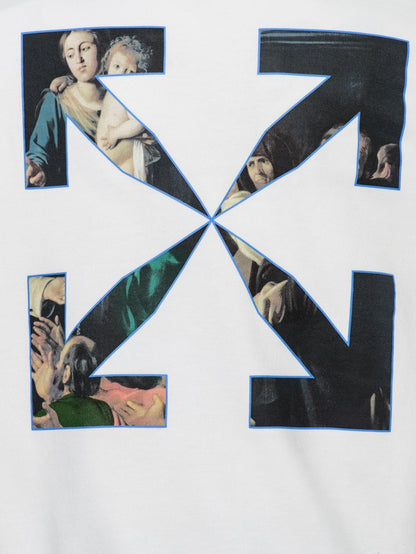 OFF-WHITE Oversize fit Caravaggio Painting Hoodie White/Black
