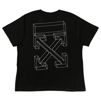 OFF-WHITE Oversized 3D Marker Diag T-shirt Black/White