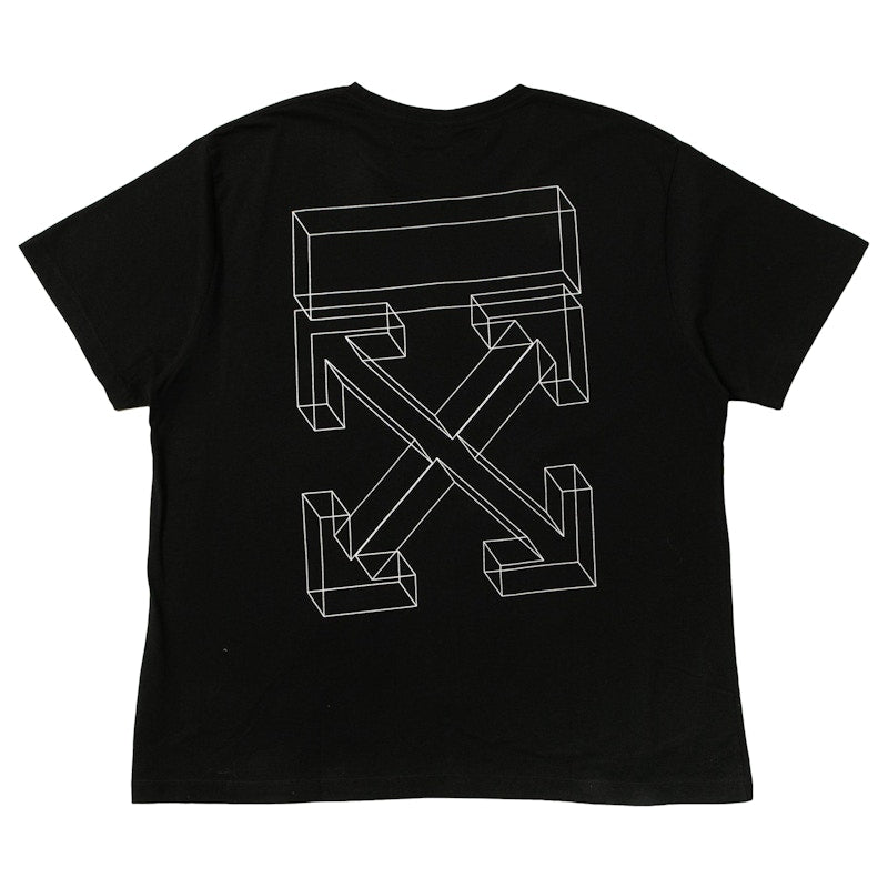OFF-WHITE Oversized 3D Marker Diag T-shirt Black/White
