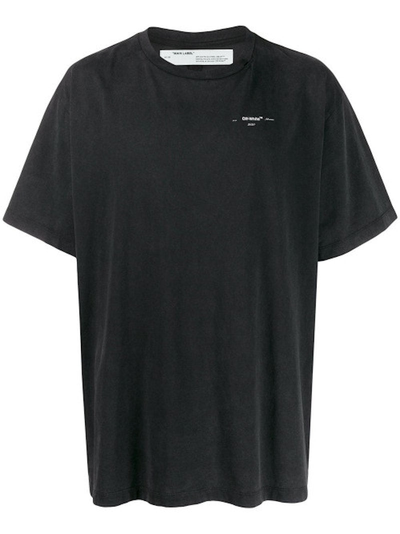 OFF-WHITE Oversized Abstract Arrows Embroidered T-shirt Black/White