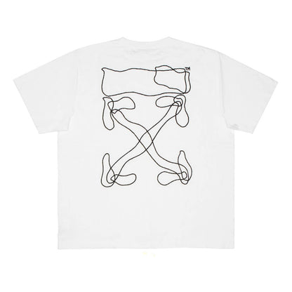 OFF-WHITE Oversized Abstract Arrows Embroidered T-shirt White/Black