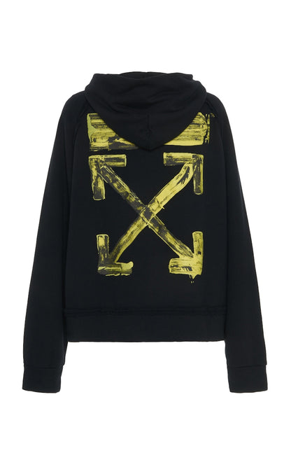 OFF-WHITE Oversized Acrylic Arrows Hoodie Black/Yellow