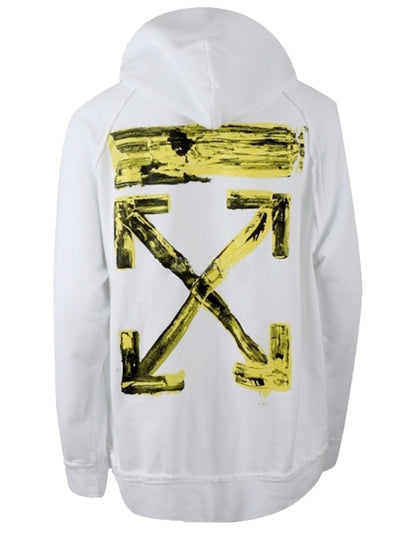 OFF-WHITE Oversized Acrylic Arrows Hoodie White/Yellow