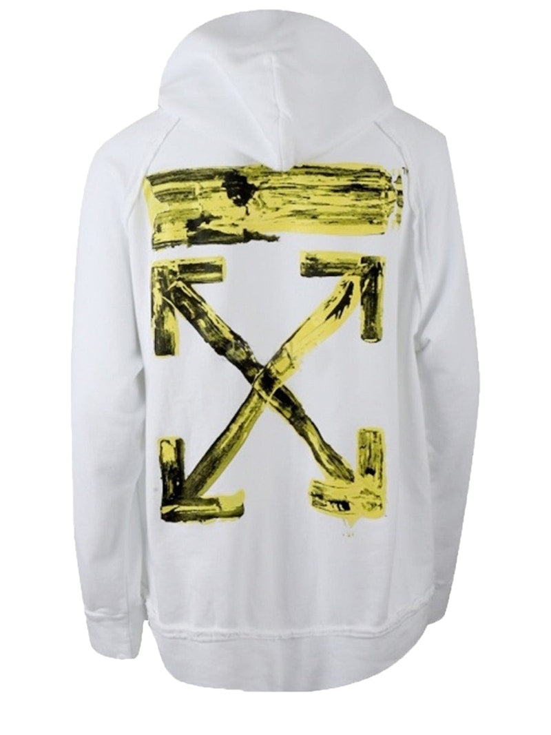 OFF-WHITE Oversized Acrylic Arrows Hoodie White/Yellow