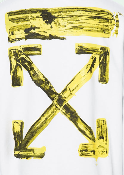 OFF-WHITE Oversized Acrylic Arrows Hoodie White/Yellow