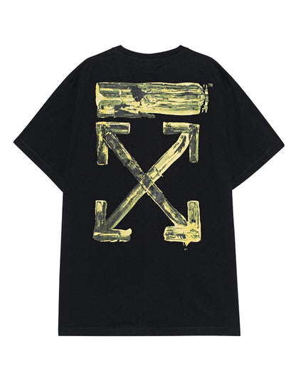 OFF-WHITE Oversized Acrylic Arrows S/S T-shirt (FW19) Black/Yellow