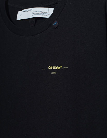 OFF-WHITE Oversized Acrylic Arrows S/S T-shirt (FW19) Black/Yellow