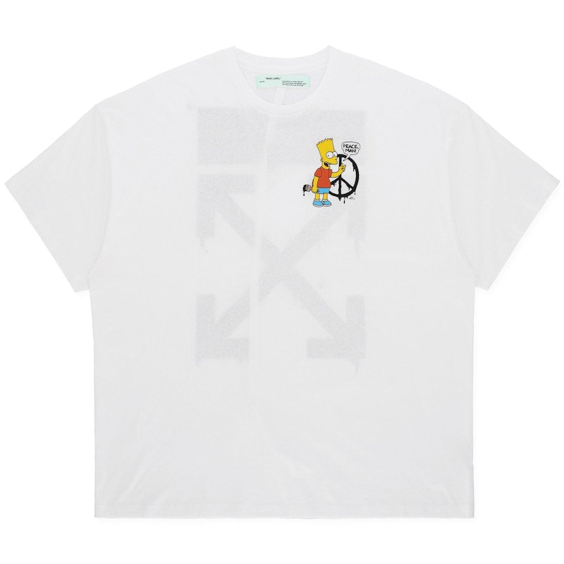OFF-WHITE Oversized Bart T-shirt White