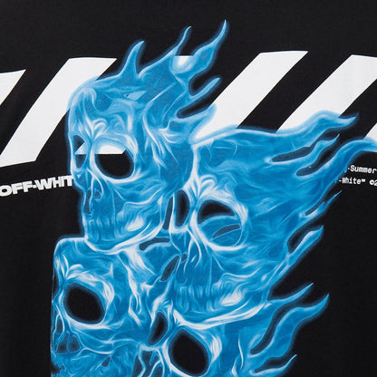 OFF-WHITE Oversized Diag Skulls T-shirt Black/Multicolor