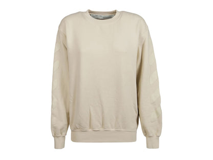 OFF-WHITE Oversized Diag Sweatshirt Ecru